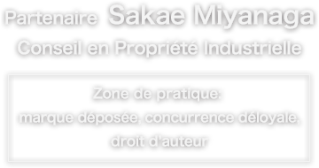 Partner  Sakae Miyanaga Trademark / Patent Attorney